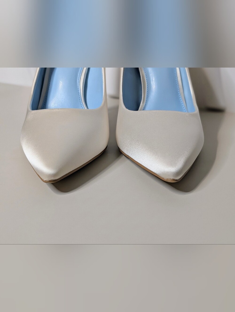 Vince Camuto Savilla Ivory Satin Bridal Wedding Pumps Heels NIB Size 8 - Picture 6 of 16